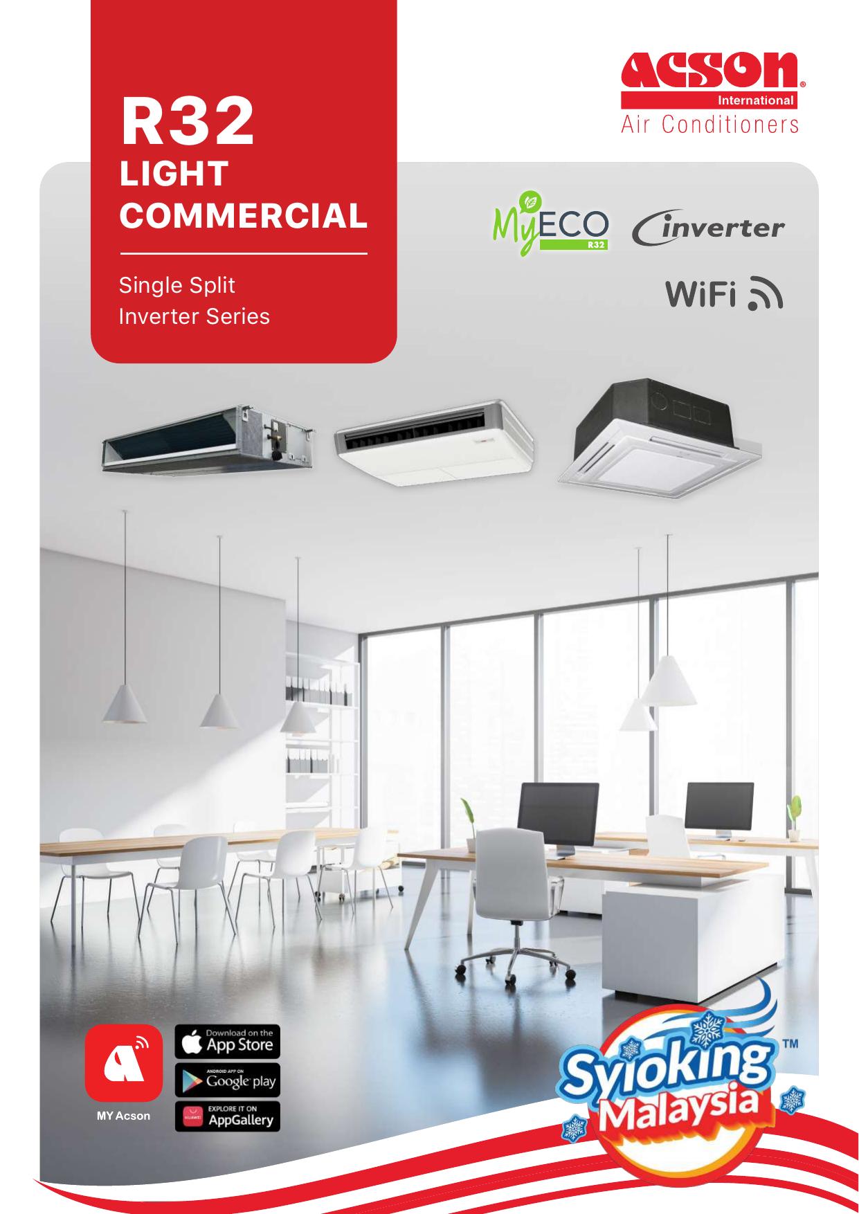 ACSON 30,000 BTU Inverter Ceiling Cassette