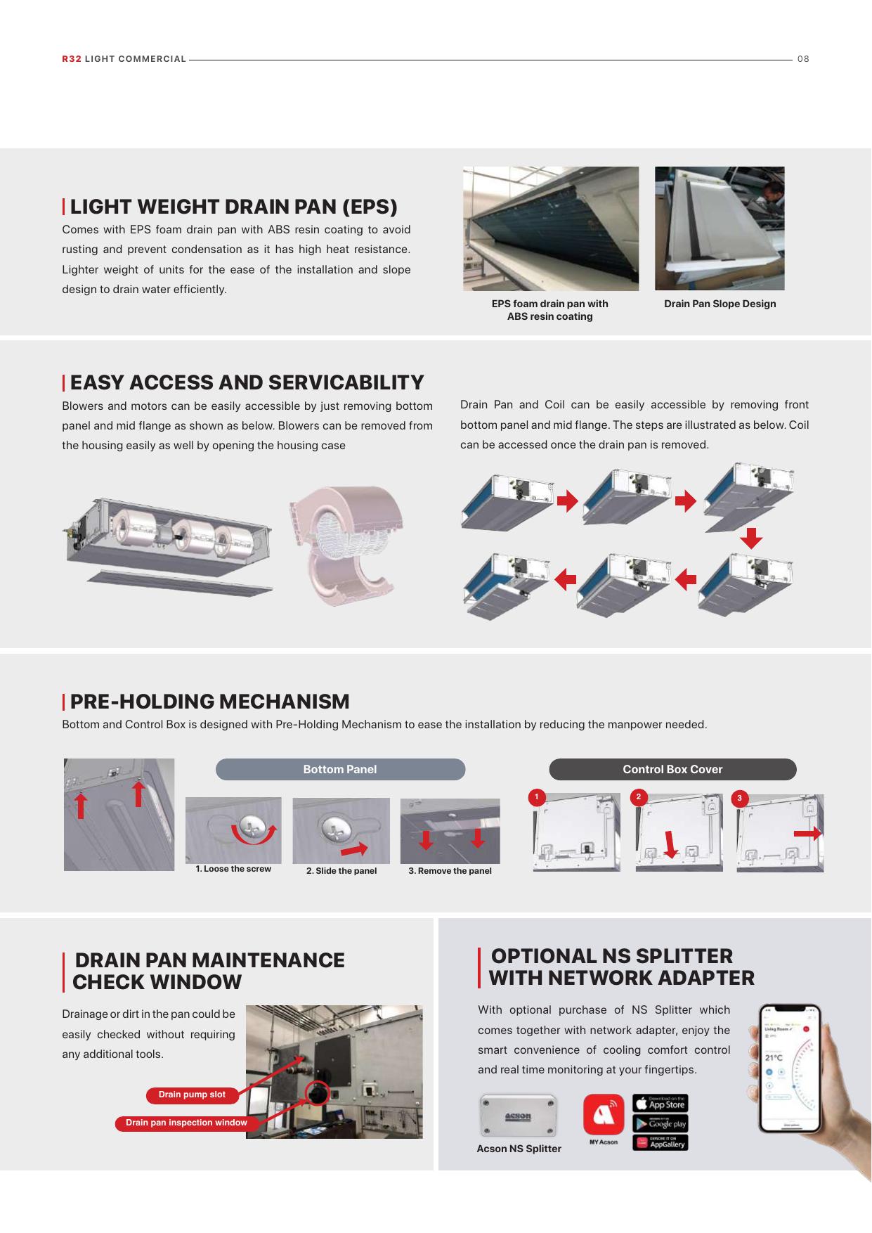 ACSON 30,000 BTU Inverter Ceiling Cassette thumbnail 9