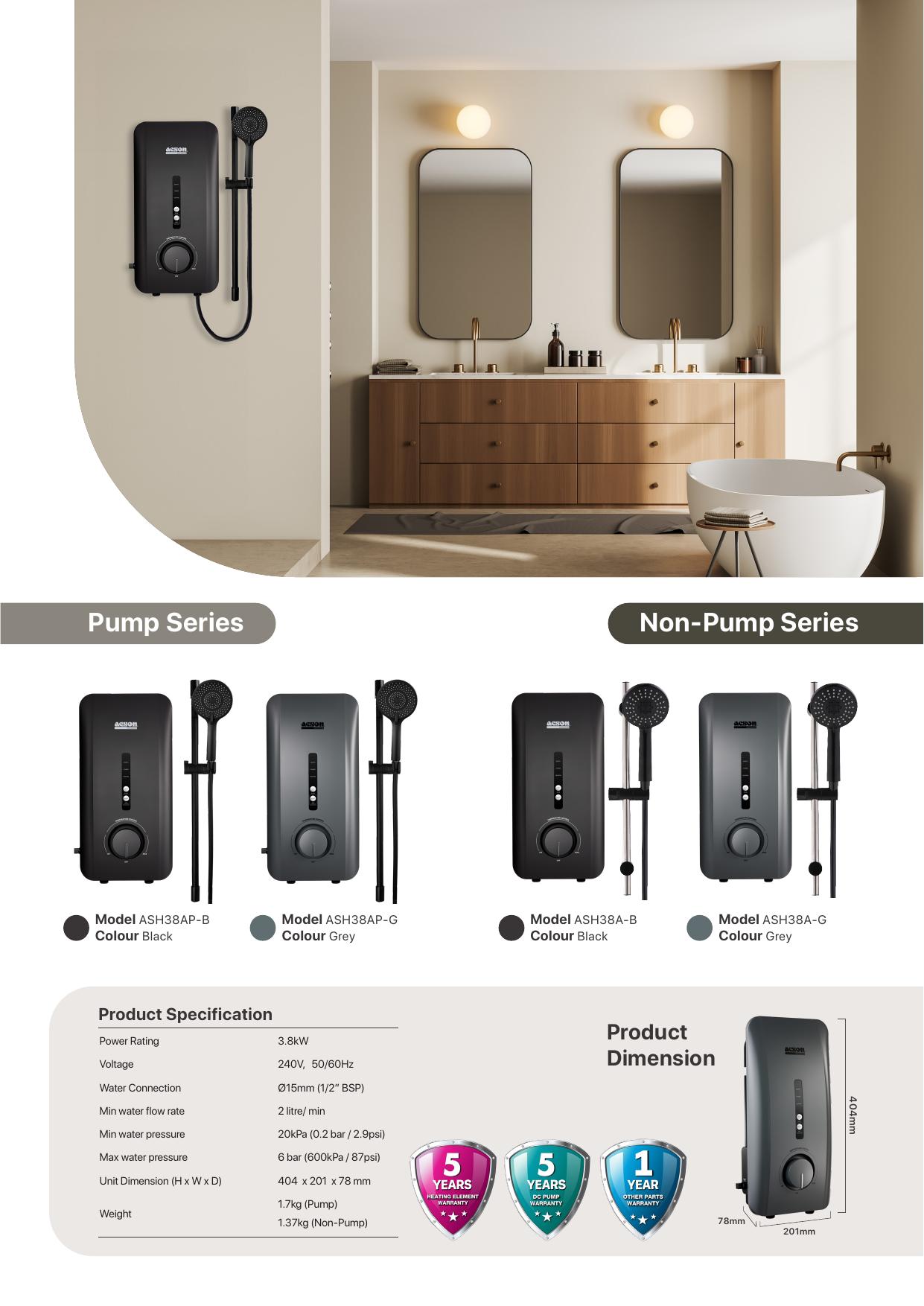 Acson Instantaneous Water Heater thumbnail 7