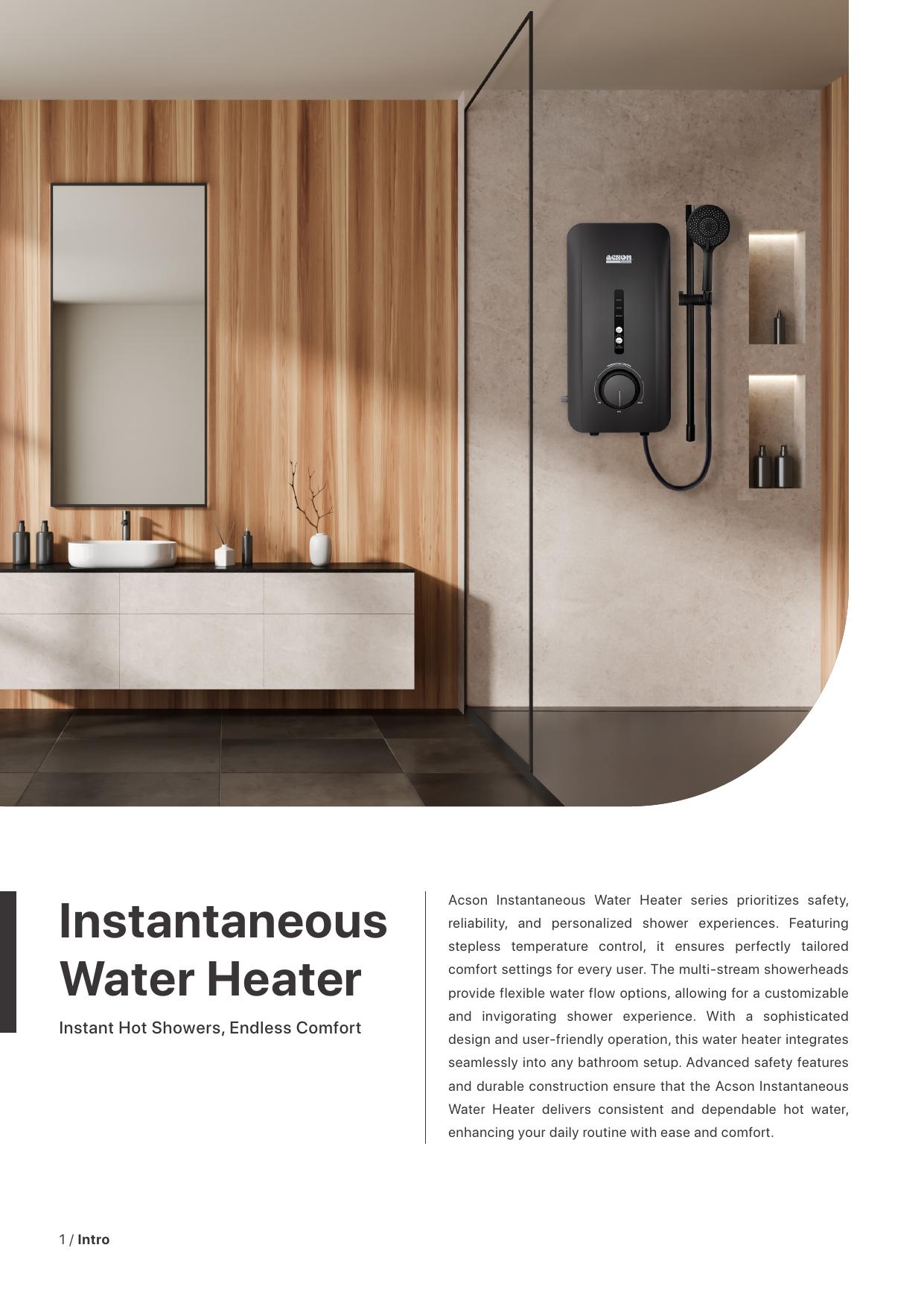 Acson Instantaneous Water Heater thumbnail 2