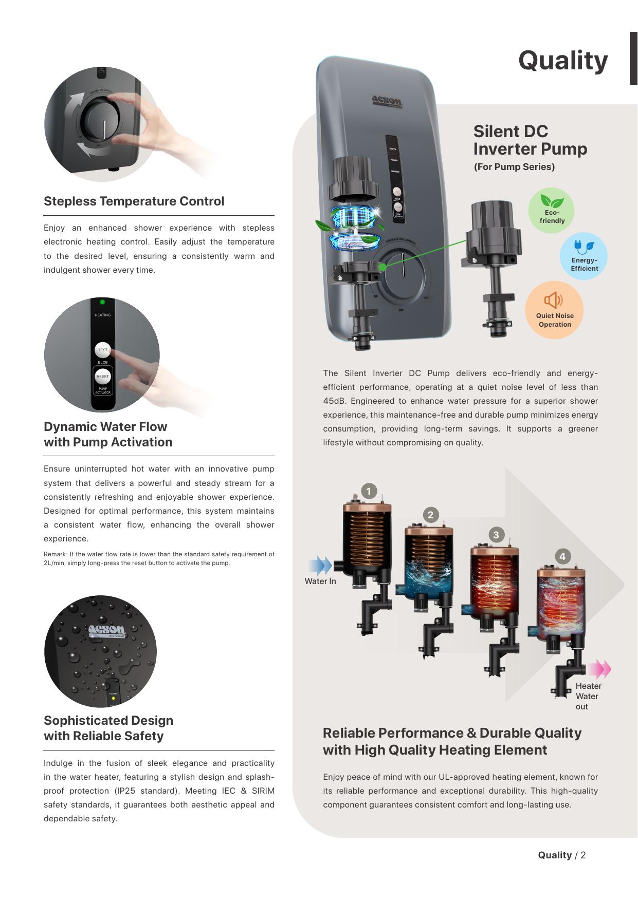 Acson Instantaneous Water Heater thumbnail 3