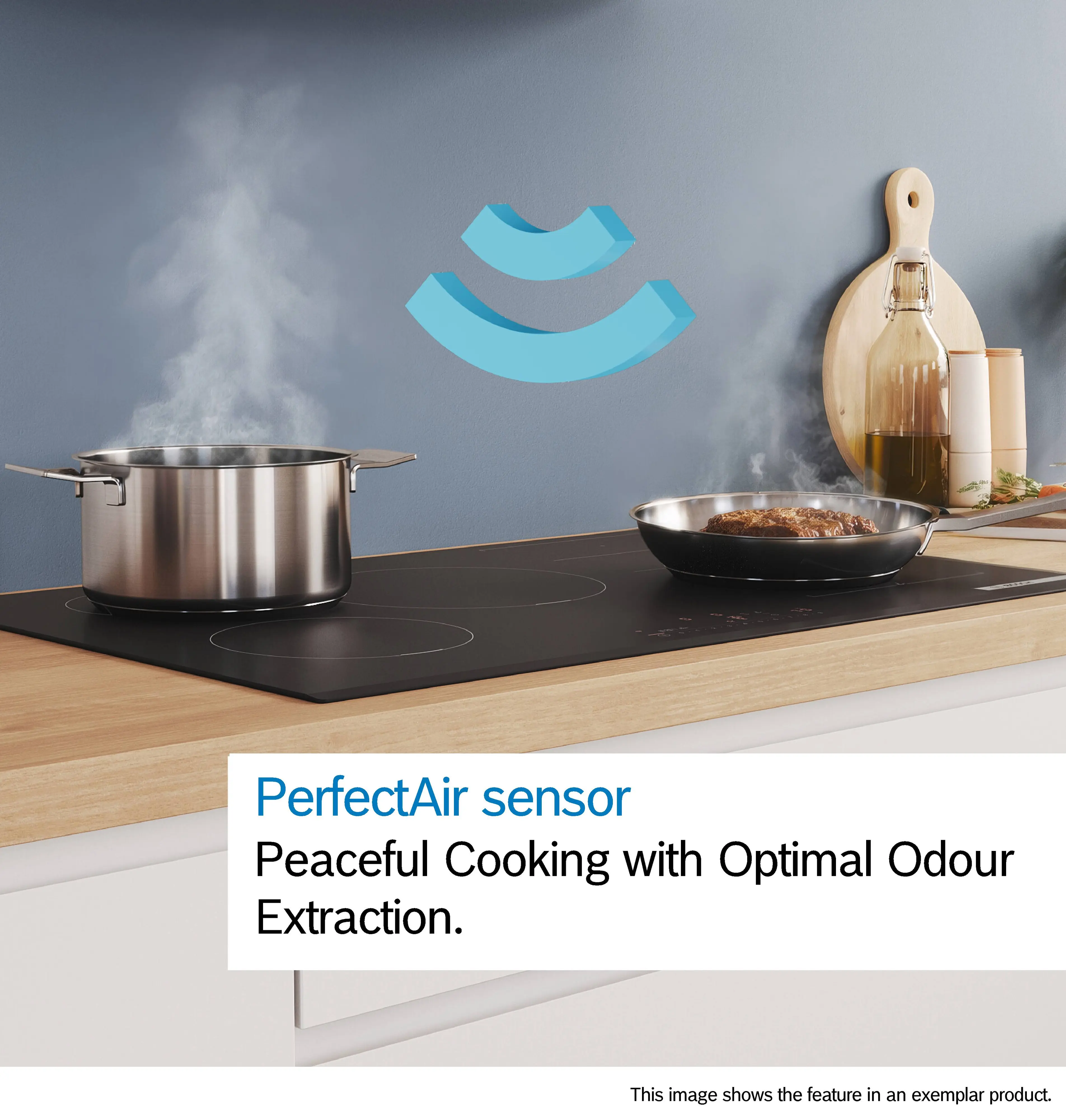 Series 8 Wall-mounted Hood 90 cm clear glass black printed, Black thumbnail 7