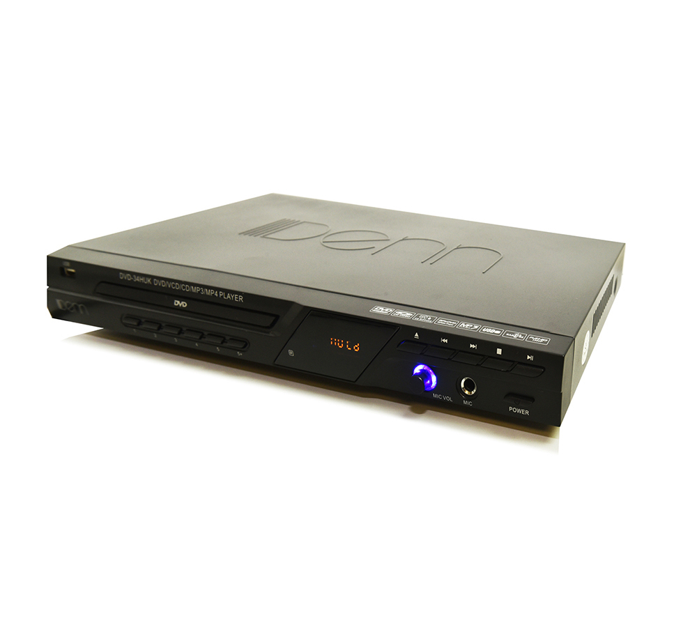 DVD-34HUK DVD Player (With Mic Input & HDMI Out)