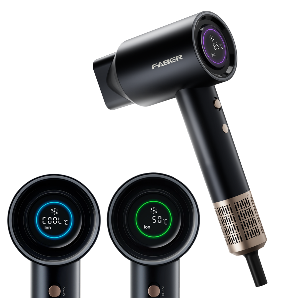 FABER HAIR DRYER FHD AURA LR1801BK thumbnail 3
