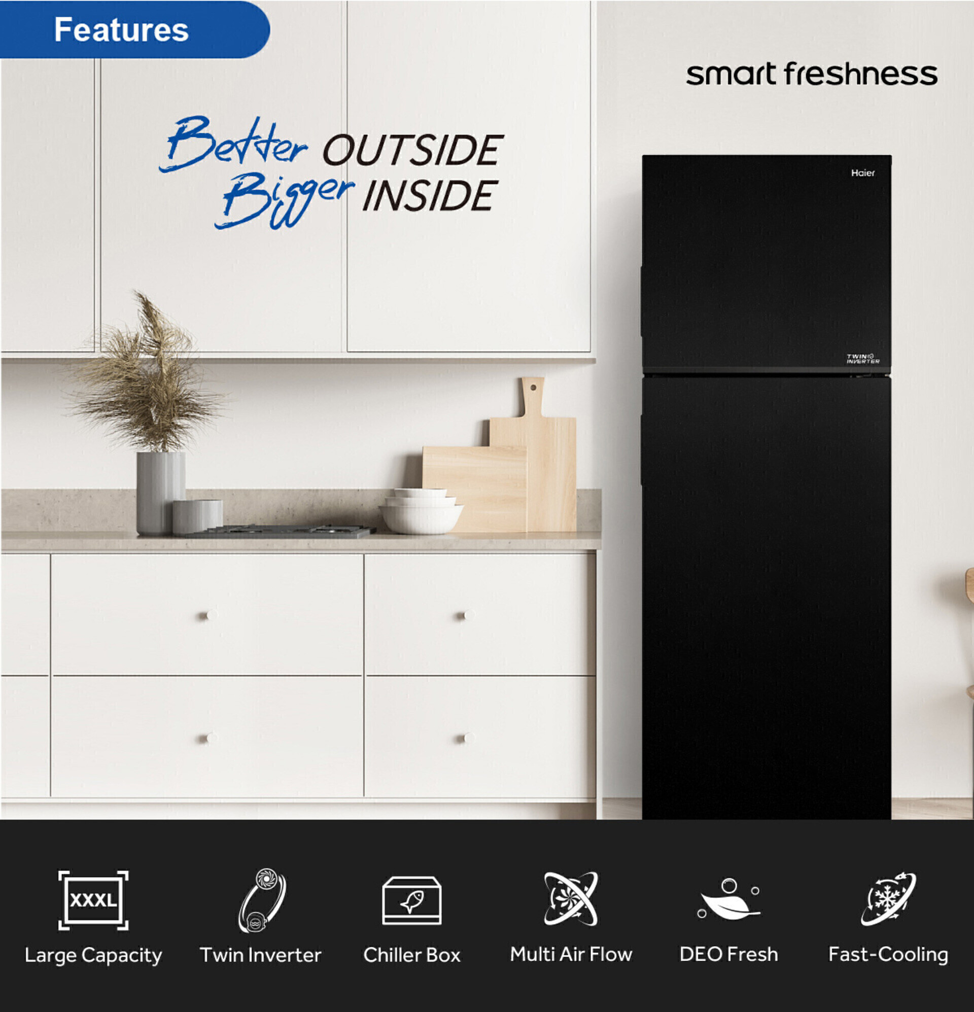 Haier HRF-458IHM Top Mount Series thumbnail 5
