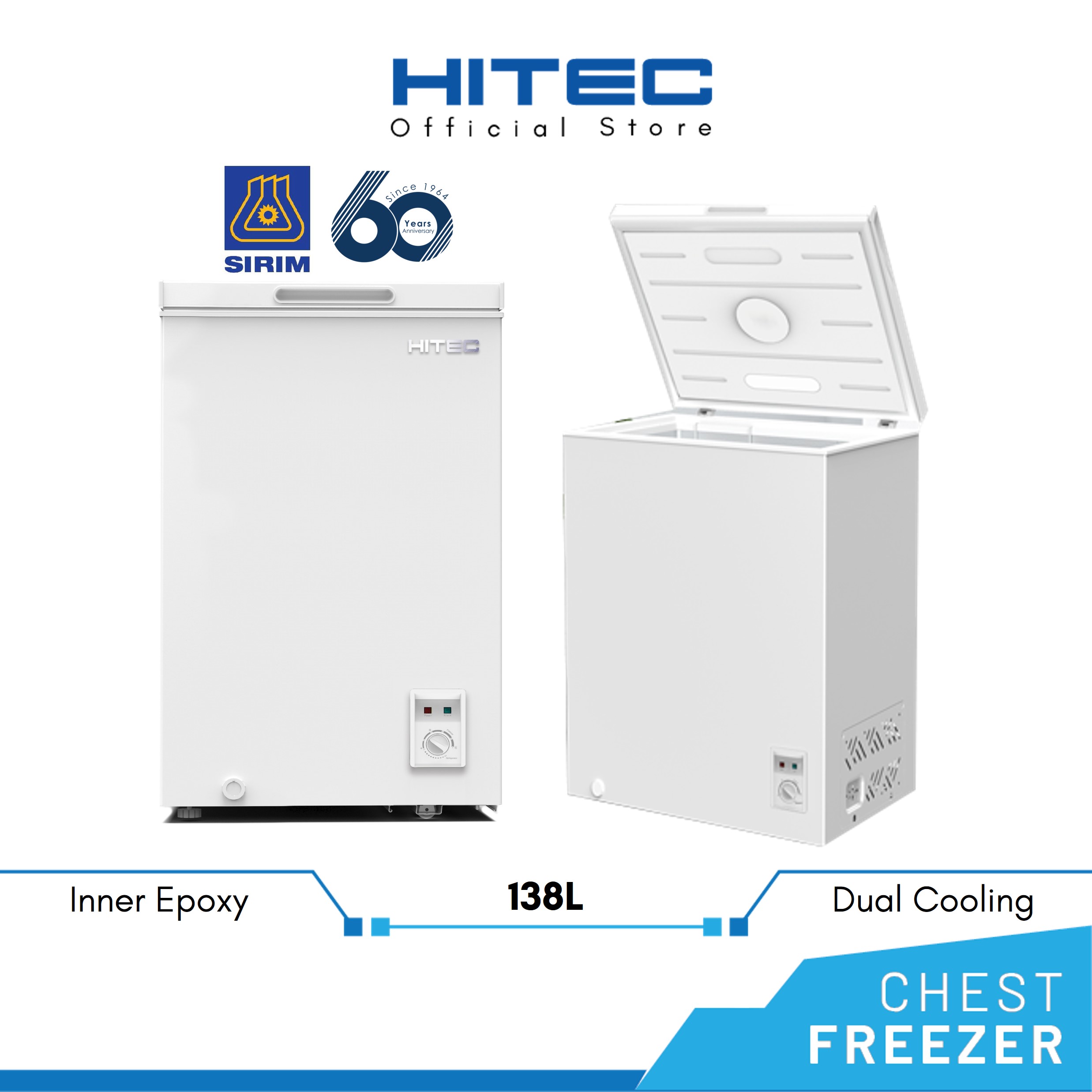 Hitec Chest Freezer Dual Cooling 138L HFZ-FC138