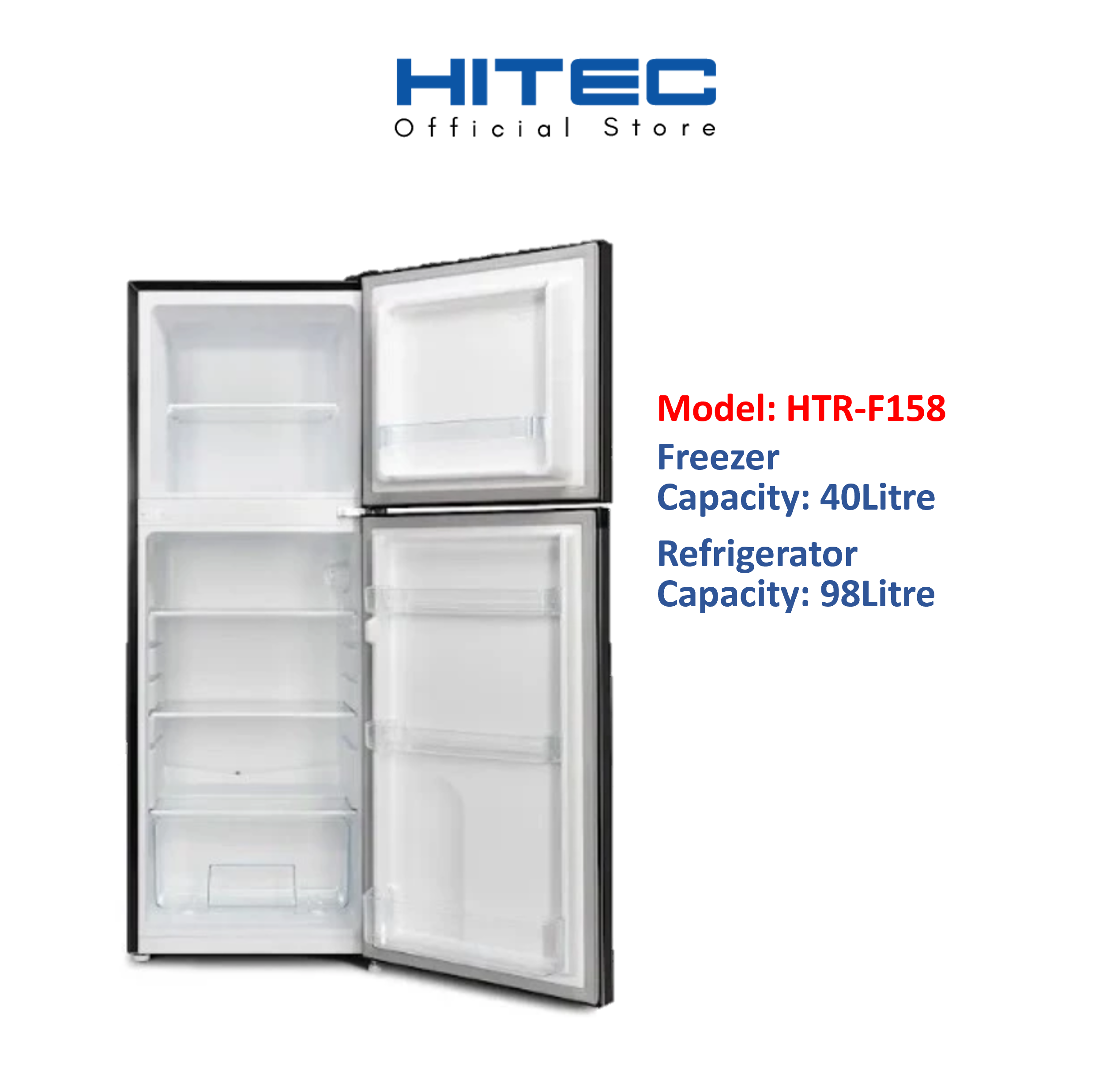 Two Door Refrigerator 166L HTR-F158 thumbnail 3