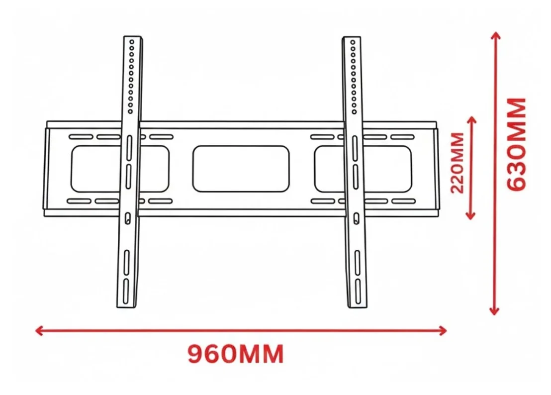 MASTER-D LED WALL MOUNT BRACKET – 60″ – 100″ (FIXED) | Model: MD-B96 GJ-106 thumbnail 2