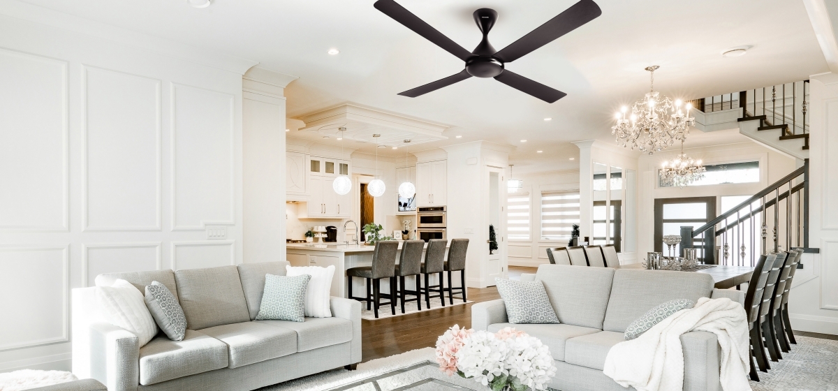 56” 4-Blade Bayu DC Motor Ceiling Fan F-M14SHVBKH thumbnail 6