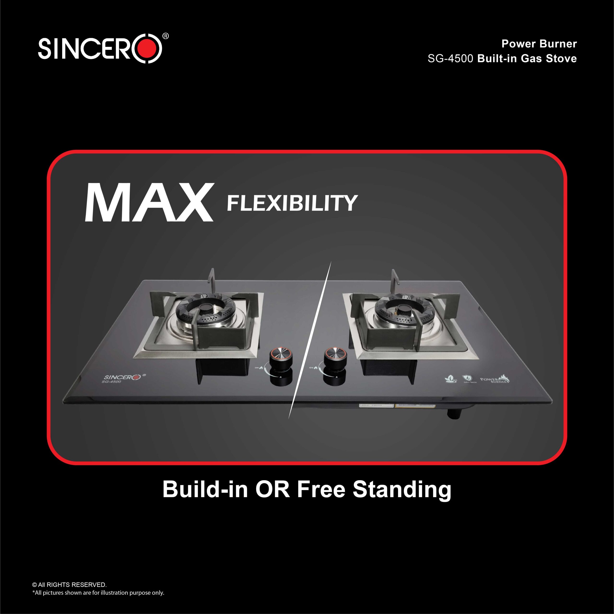SG-4500 Built-in Gas Stove thumbnail 8
