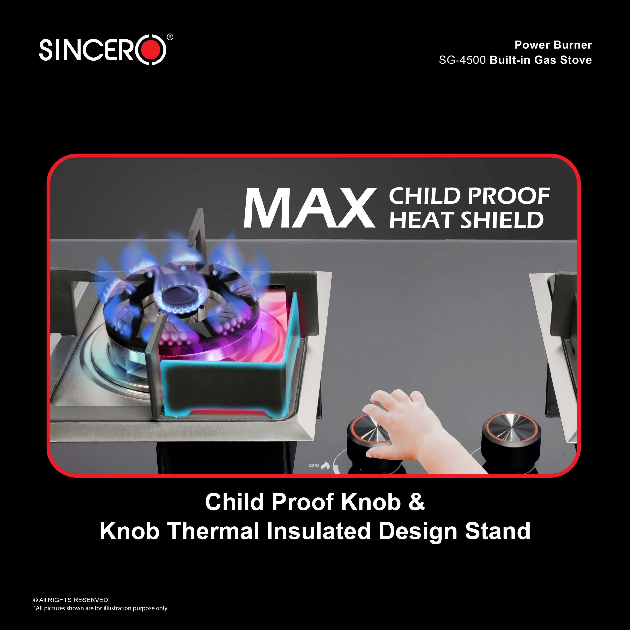 SG-4500 Built-in Gas Stove thumbnail 9